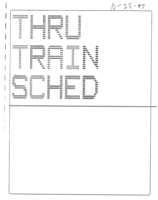 Conrail Freight Schedules 1997