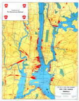 Map of New York Harbor and Terminals