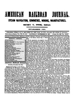 American Railroad Journal November 22, 1851