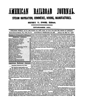 American Railroad Journal February 28, 1852