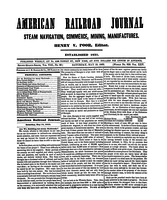 American Railroad Journal May 15, 1852