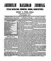American Railroad Journal May 29, 1852
