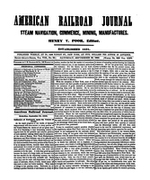 American Railroad Journal September 25, 1852