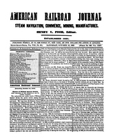 American Railroad Journal October 16, 1852