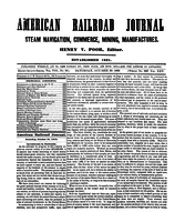 American Railroad Journal October 30, 1852