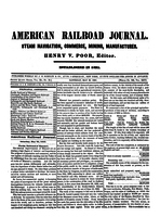 American Railroad Journal May 28, 1853