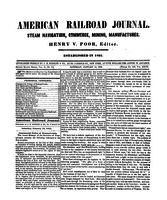 American Railroad Journal January 14, 1854