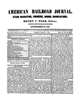 American Railroad Journal January 21, 1854