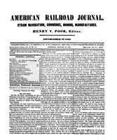 American Railroad Journal January 28, 1854