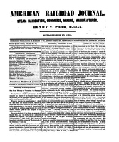 American Railroad Journal February 4, 1854