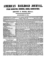 American Railroad Journal August 19, 1854