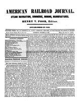American Railroad Journal October 14, 1854