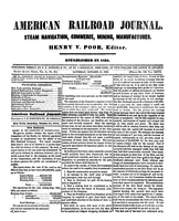American Railroad Journal October 21, 1854