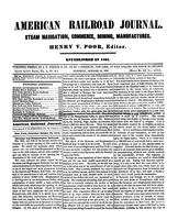 American Railroad Journal October 28, 1854