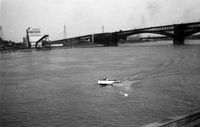 Eads Bridge and East Saint Louis From the Deck of the Steamer Golden Eagle