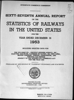 Annual report on the statistics of railways in the United States, the Interstate Commerce Commission for the year ending 1953.