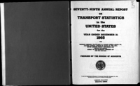 Transport Statistics in the United States for the Year Ended December 31, 1965