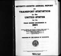 Annual report on transport statistics in the United States for the year ended 1964