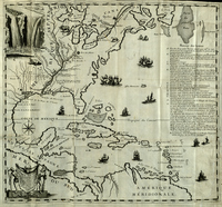 Carte Nouvelle de la Louisiane, et de la Riviera de MISSISIPI, de'couverte par fell Mr. de La Salle