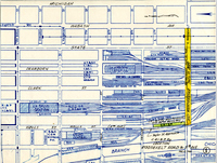 Sketch Map of the area around La Salle Street Station