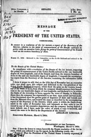 Message of the President of the United States March 11, 1864