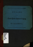 By-Laws of the Central Pacific Railroad Company of California