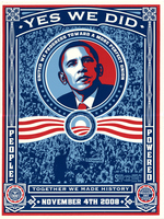 Barack Obama "Yes We Did" Sticker