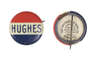 Hughes Red, White, and Blue Button
