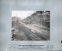 Widening Erie Canal and Building Double Track Road-Bed, Flint Hill
