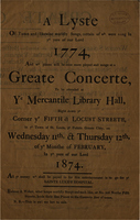 Greate Concerte of 1874