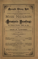 Miss Neilson to Give One Dramatic Reading