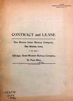 Contract and lease : Des Moines Union Railway Company...