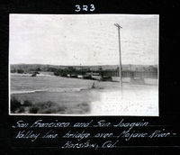 San Francisco and San Joaquin Valley line bridge over Mojave River - Barston, California