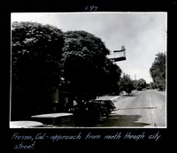 Fresno, Cal. - approach from north through city street