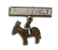 Roosevelt Pin with Donkey Charm
