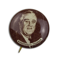 Roosevelt-Truman Sepia Button