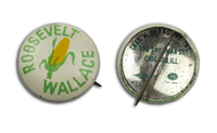 Roosevelt/Wallace Corn Button