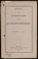 Report to the stockholders of the Little Rock and Fort Smith Railway 1881