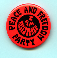 Peace and Freedom Party Button 