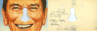 Reagan Mask Postcard