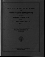 Annual report on the statistics of railways in the United States, the Interstate Commerce Commission for the year ending 1961
