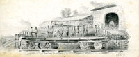 Workers on railroad car