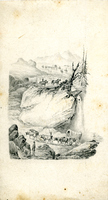 Landscape with wagon train