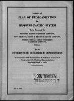 Plan of Reorganization for Missouri Pacific System