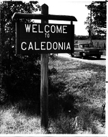 Caledonia MO Welcome Sign
