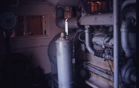 Engine Room of Towboat