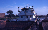 View of Towboat Stern from Barge