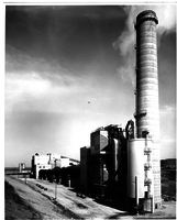 View of Smokestack and Factory