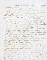 Letter From Captain Enos B. Moore to a Man Wanting to Buy a Ship 1854