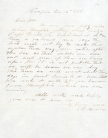 Letter from Captain Enos B. Moore About Boat Scheduling With Ice 1858
